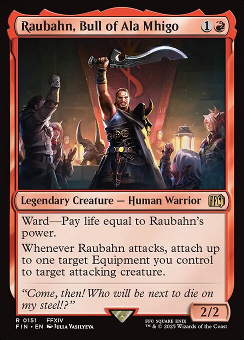 Magic the Gathering Card - Raubahn, Bull of Ala Mhigo - MTG Circle