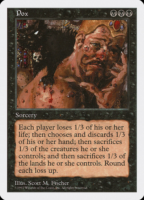 Magic the Gathering Card - Pox - MTG Circle