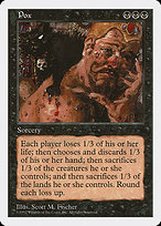 Magic the Gathering Card - Pox - MTG Circle