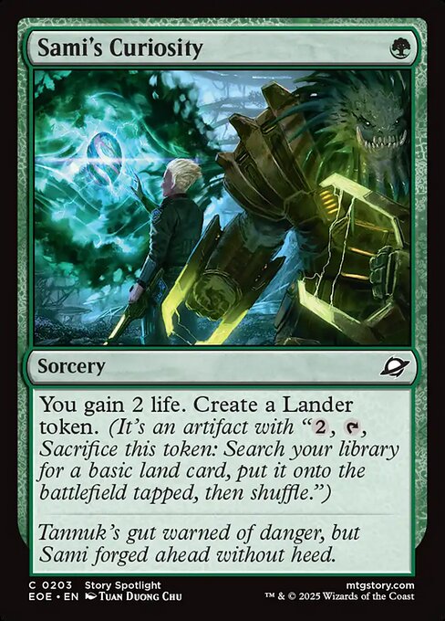 Magic the Gathering Card - Sami's Curiosity - MTG Circle