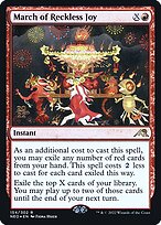 Magic the Gathering Card - March of Reckless Joy - MTG Circle