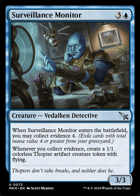 Magic the Gathering Card - Surveillance Monitor - MTG Circle