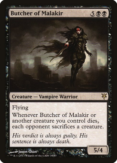 Magic the Gathering Card - Butcher of Malakir - MTG Circle