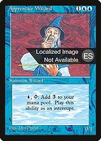 Magic the Gathering Card - Apprentice Wizard - MTG Circle