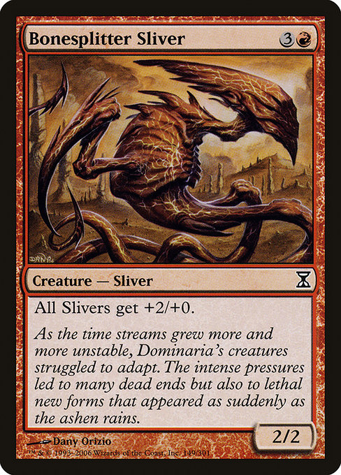Magic the Gathering Card - Bonesplitter Sliver - MTG Circle
