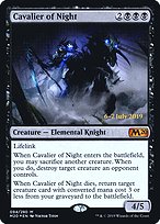 Magic the Gathering Card - Cavalier of Night - MTG Circle