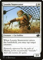 Magic the Gathering Card - Leonin Snarecaster - MTG Circle