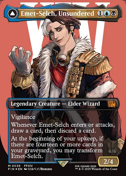 Magic the Gathering Card - Emet-Selch, Unsundered - MTG Circle