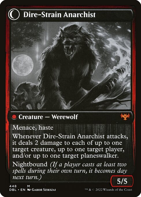 Magic the Gathering Card - Dire-Strain Anarchist - MTG Circle