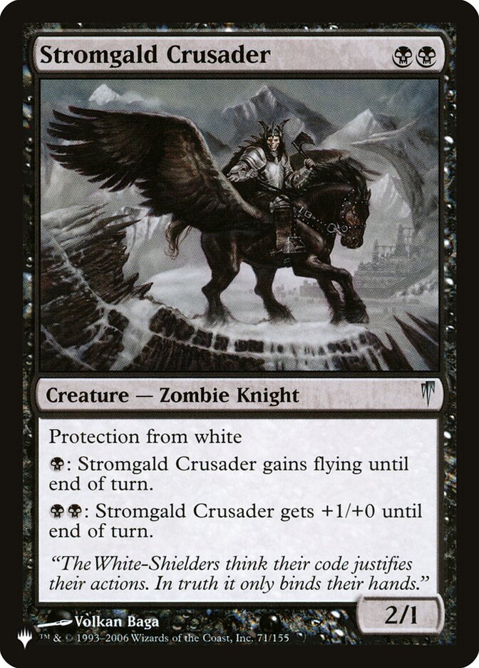 Magic the Gathering Card - Stromgald Crusader - MTG Circle
