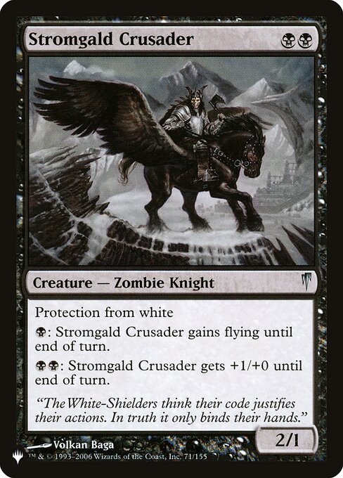 Magic the Gathering Card - Stromgald Crusader - MTG Circle