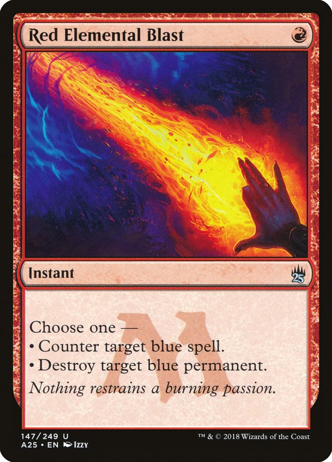 Magic the Gathering Card - Red Elemental Blast - MTG Circle