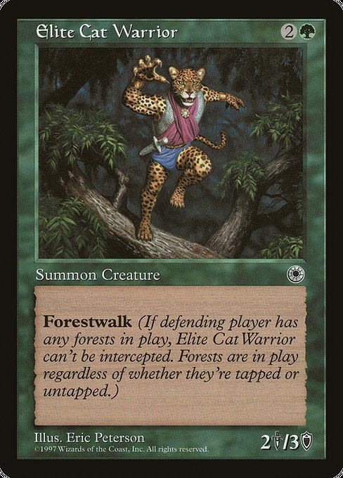 Magic the Gathering Card - Elite Cat Warrior - MTG Circle