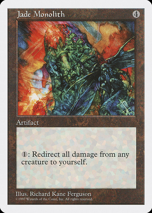 Magic the Gathering Card - Jade Monolith - MTG Circle