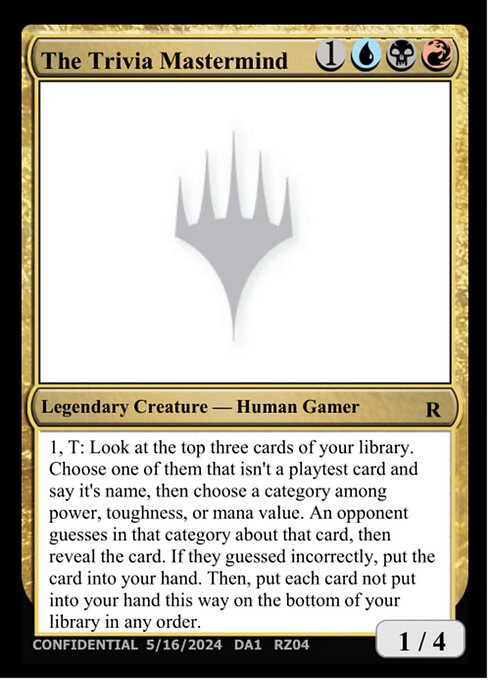 Magic the Gathering Card - The Trivia Mastermind - MTG Circle