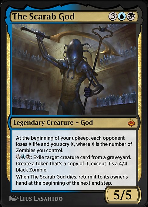 Magic the Gathering Card - The Scarab God - MTG Circle