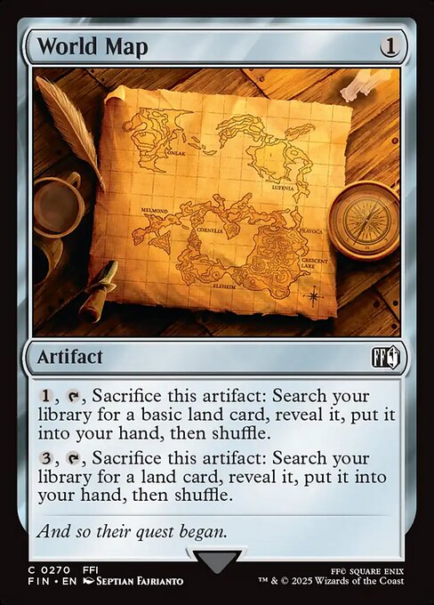 Magic the Gathering Card - World Map - MTG Circle