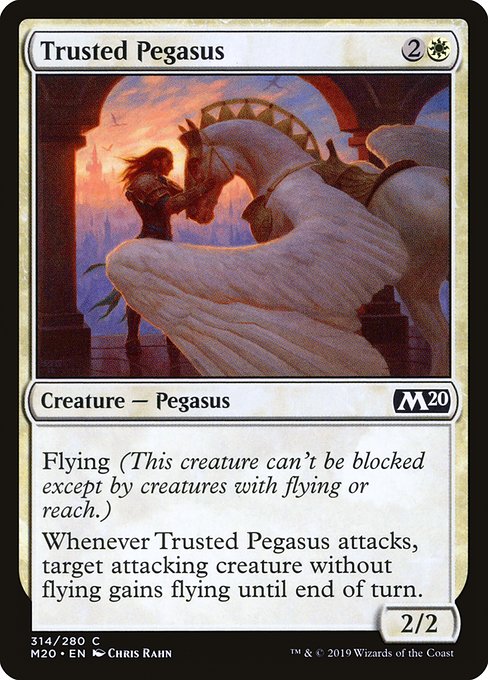 Magic the Gathering Card - Trusted Pegasus - MTG Circle