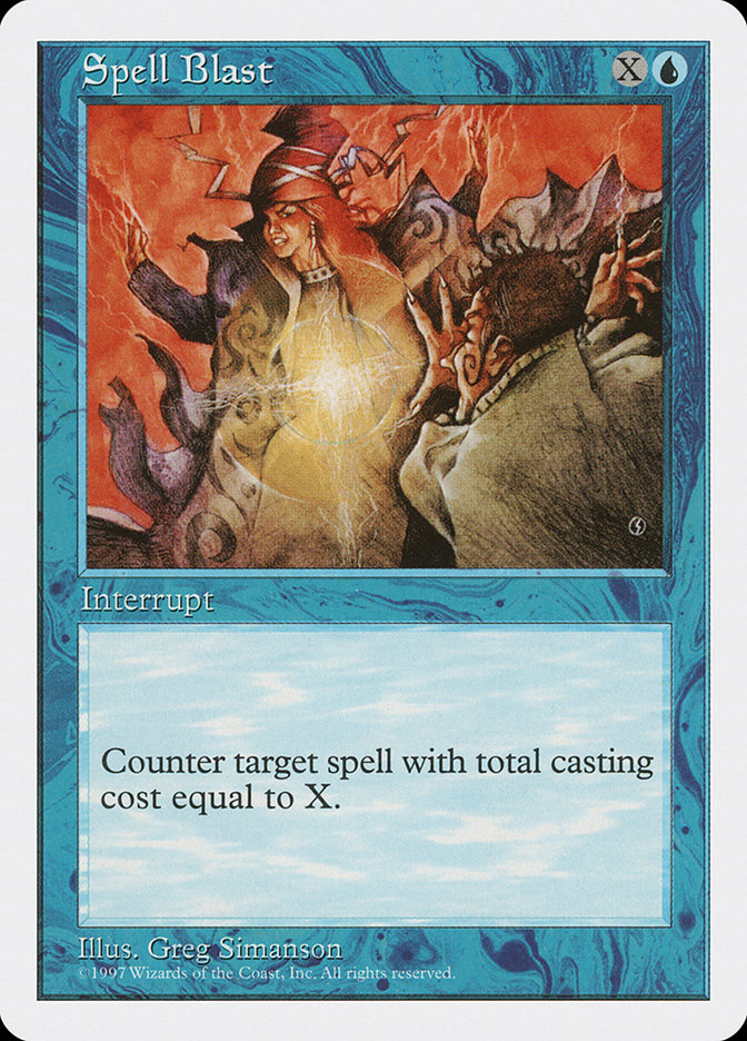 Magic the Gathering Card - Spell Blast - MTG Circle