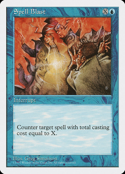 Magic the Gathering Card - Spell Blast - MTG Circle