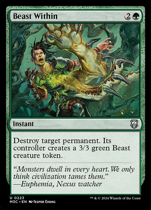 Magic the Gathering Card - Beast Within - MTG Circle