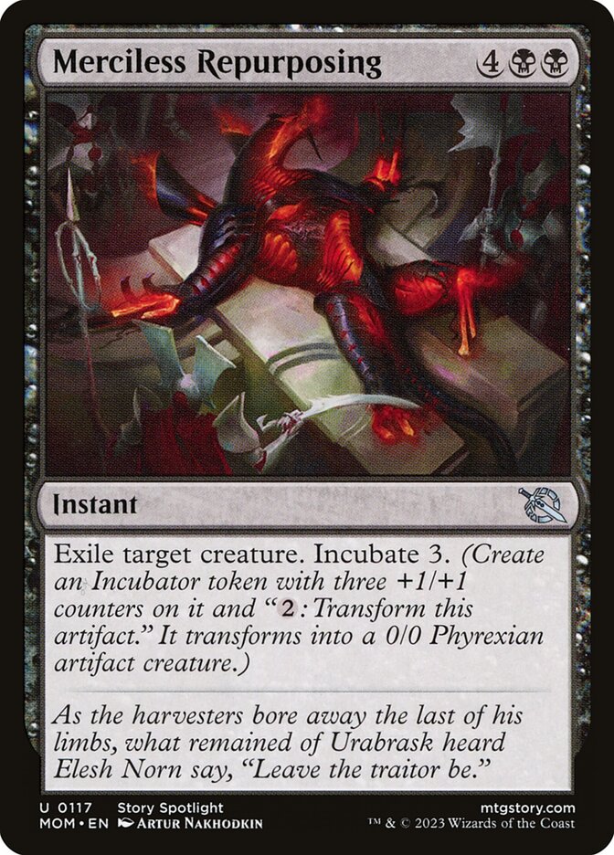 Magic the Gathering Card - Merciless Repurposing - MTG Circle