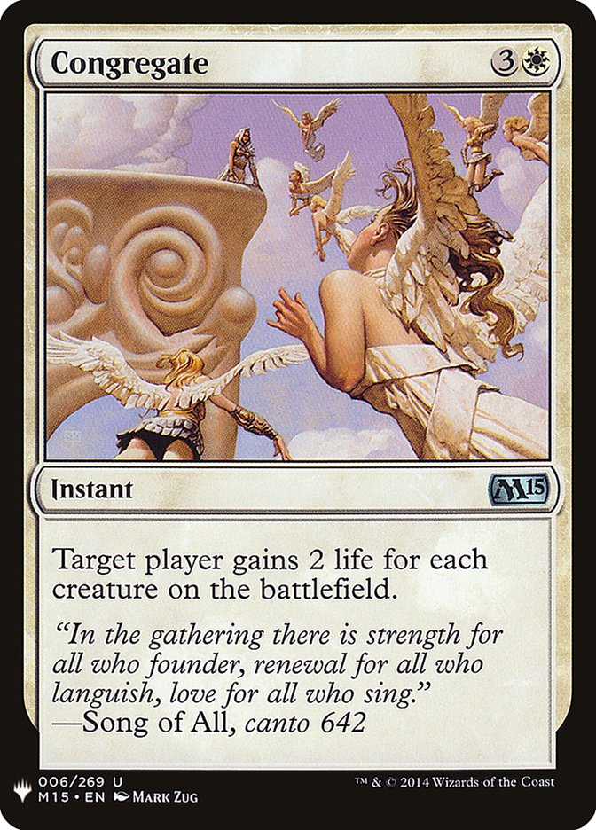 Magic the Gathering Card - Congregate - MTG Circle