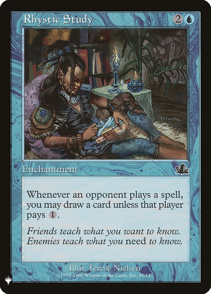 Magic the Gathering Card - Rhystic Study - MTG Circle