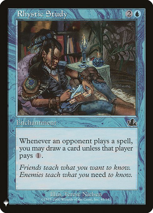 Magic the Gathering Card - Rhystic Study - MTG Circle