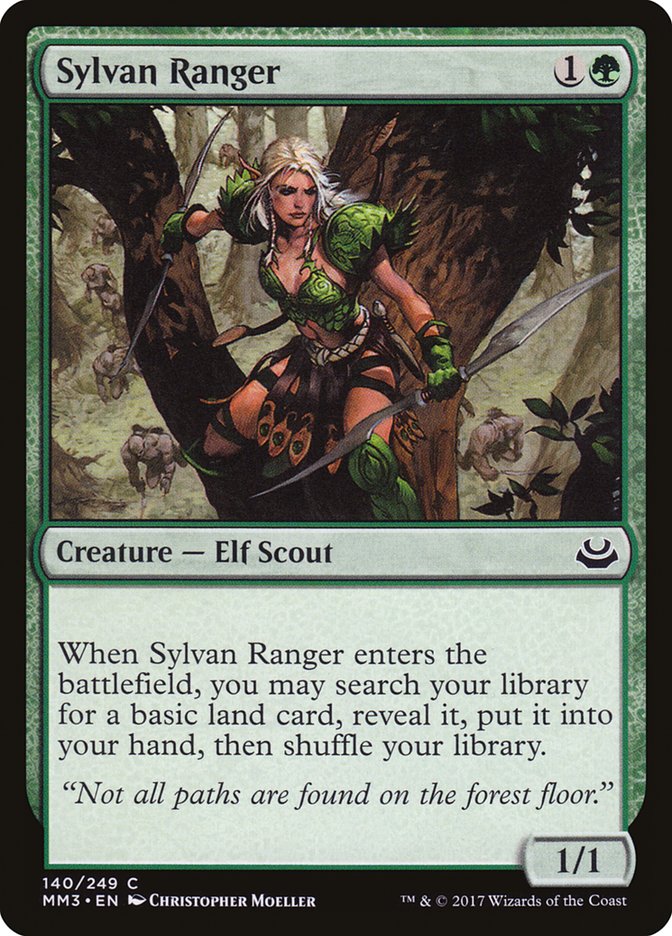 Magic the Gathering Card - Sylvan Ranger - MTG Circle