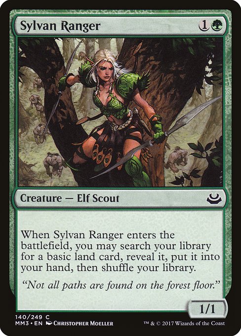Magic the Gathering Card - Sylvan Ranger - MTG Circle