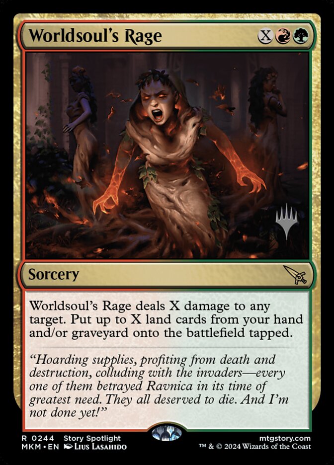 Magic the Gathering Card - Worldsoul's Rage - MTG Circle
