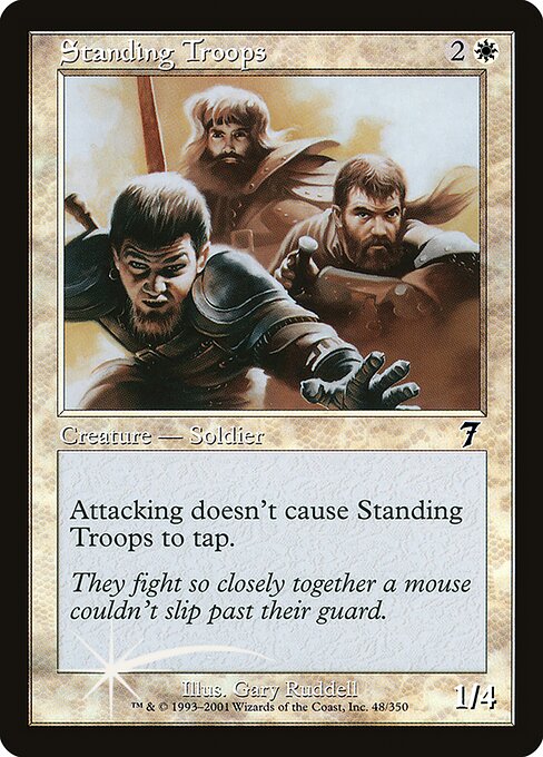 Magic the Gathering Card - Standing Troops - MTG Circle