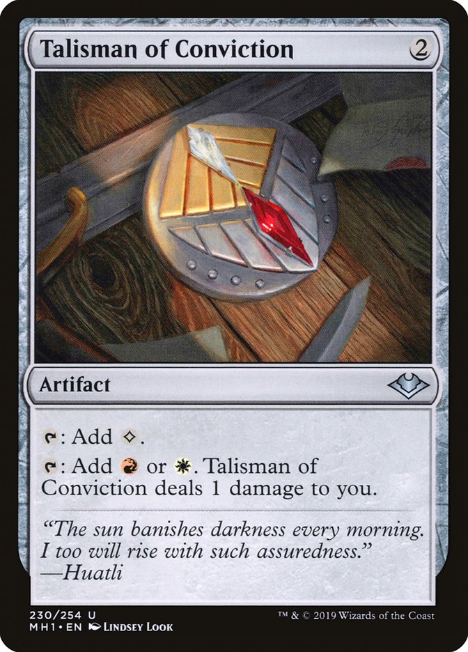 Magic the Gathering Card - Talisman of Conviction - MTG Circle