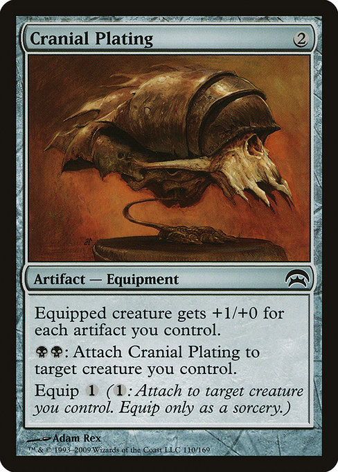 Magic the Gathering Card - Cranial Plating - MTG Circle