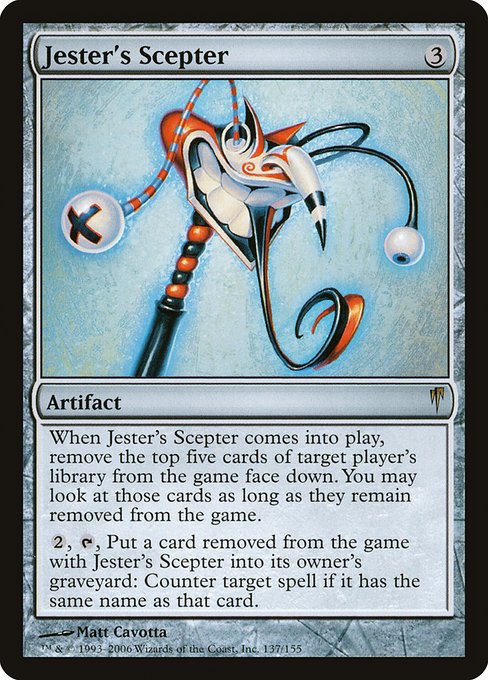 Magic the Gathering Card - Jester's Scepter - MTG Circle