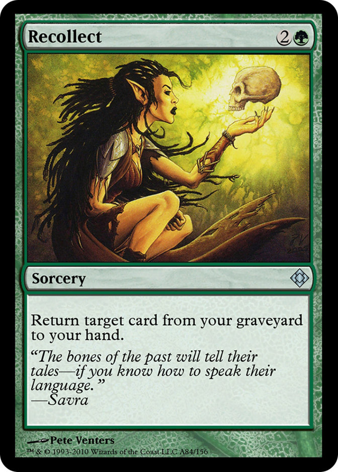 Magic the Gathering Card - Recollect - MTG Circle
