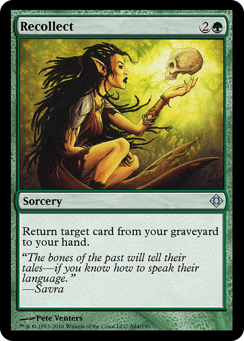 Magic the Gathering Card - Recollect - MTG Circle