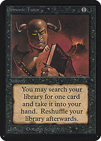 Magic the Gathering Card - Demonic Tutor - MTG Circle