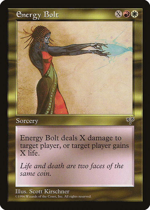 Magic the Gathering Card - Energy Bolt - MTG Circle