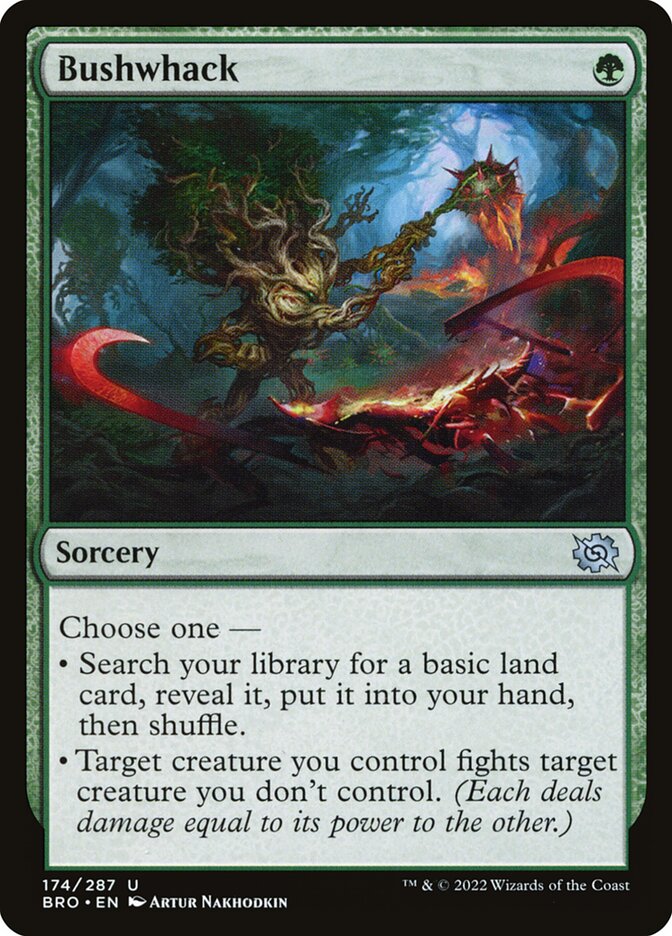 Magic the Gathering Card - Bushwhack - MTG Circle