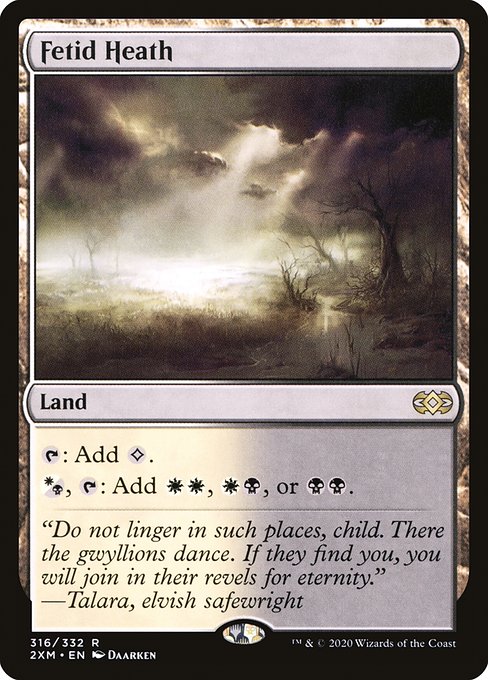 Magic the Gathering Card - Fetid Heath - MTG Circle