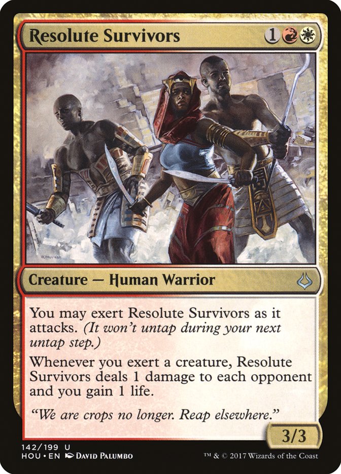 Magic the Gathering Card - Resolute Survivors - MTG Circle