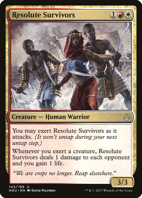Magic the Gathering Card - Resolute Survivors - MTG Circle