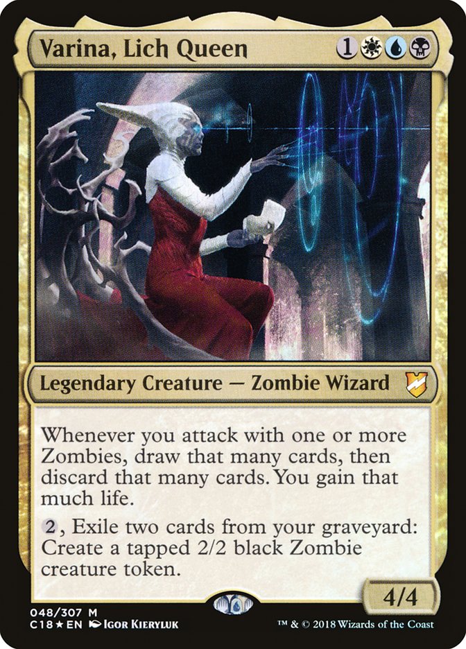 Magic the Gathering Card - Varina, Lich Queen - MTG Circle