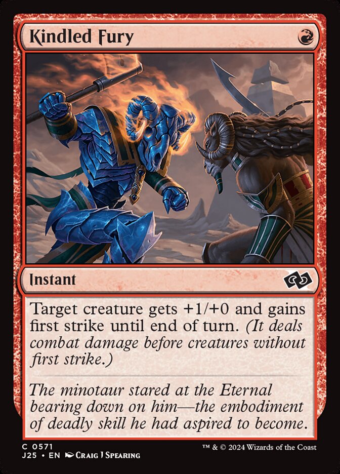 Magic the Gathering Card - Kindled Fury - MTG Circle