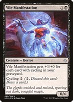Magic the Gathering Card - Vile Manifestation - MTG Circle