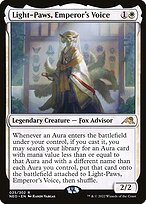 Magic the Gathering Card - Light-Paws, Emperor's Voice - MTG Circle