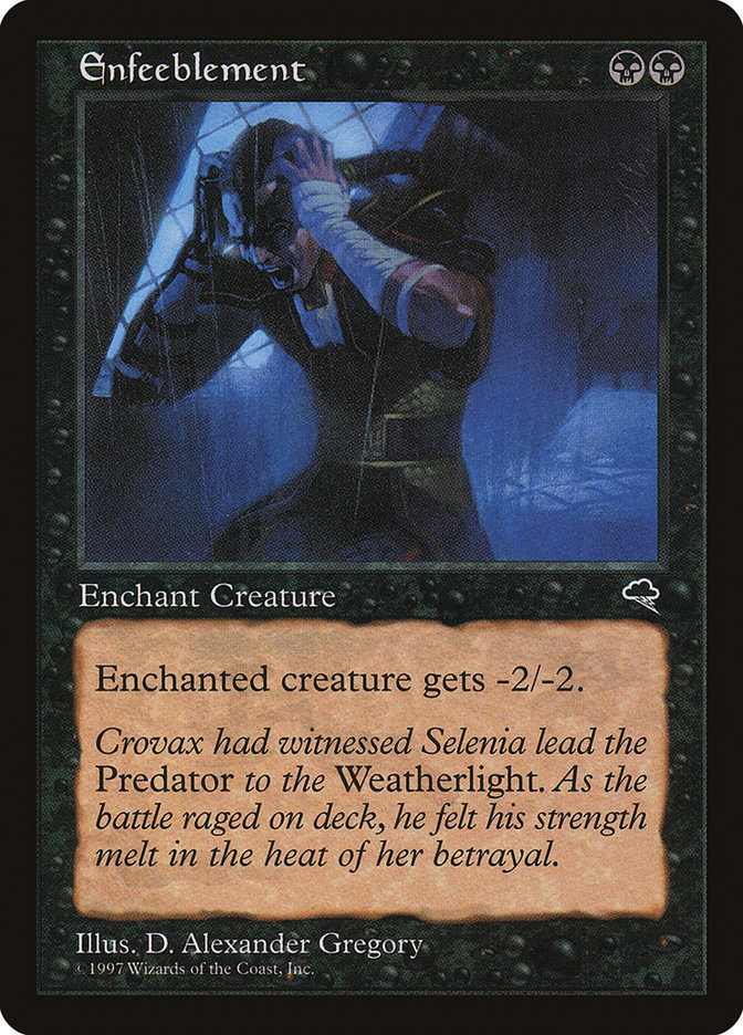 Magic the Gathering Card - Enfeeblement - MTG Circle