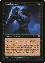 Magic the Gathering Card - Enfeeblement - MTG Circle